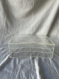 Vintage lucite paper sorter