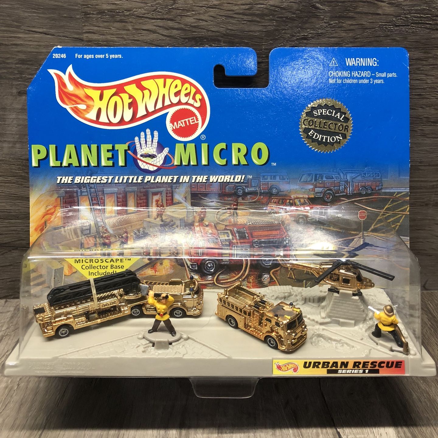 Vintage Planet Micro Gold Special Collector Edition Hot Wheels