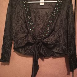 Cocomo Black Frnt Tie Crop Top Sz Sm $5 MPU SERIOUS INQUIRIES ONLY