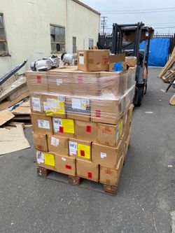 Brand-new automotive A/C compressors in the box; available for various vehicle models and specifications.