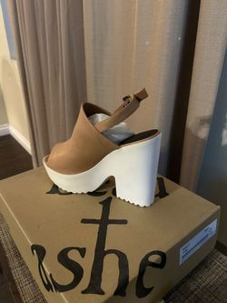 Ash Dolly Platform Mule Sandals Size 7
