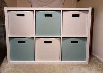 White 6 Cube Storage Organizer
