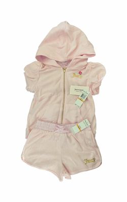 New With Tags! Baby Pink Juicy Couture Terry Cloth Set Size 6X