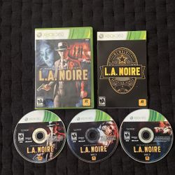L.A Noire xbox 360 video game 