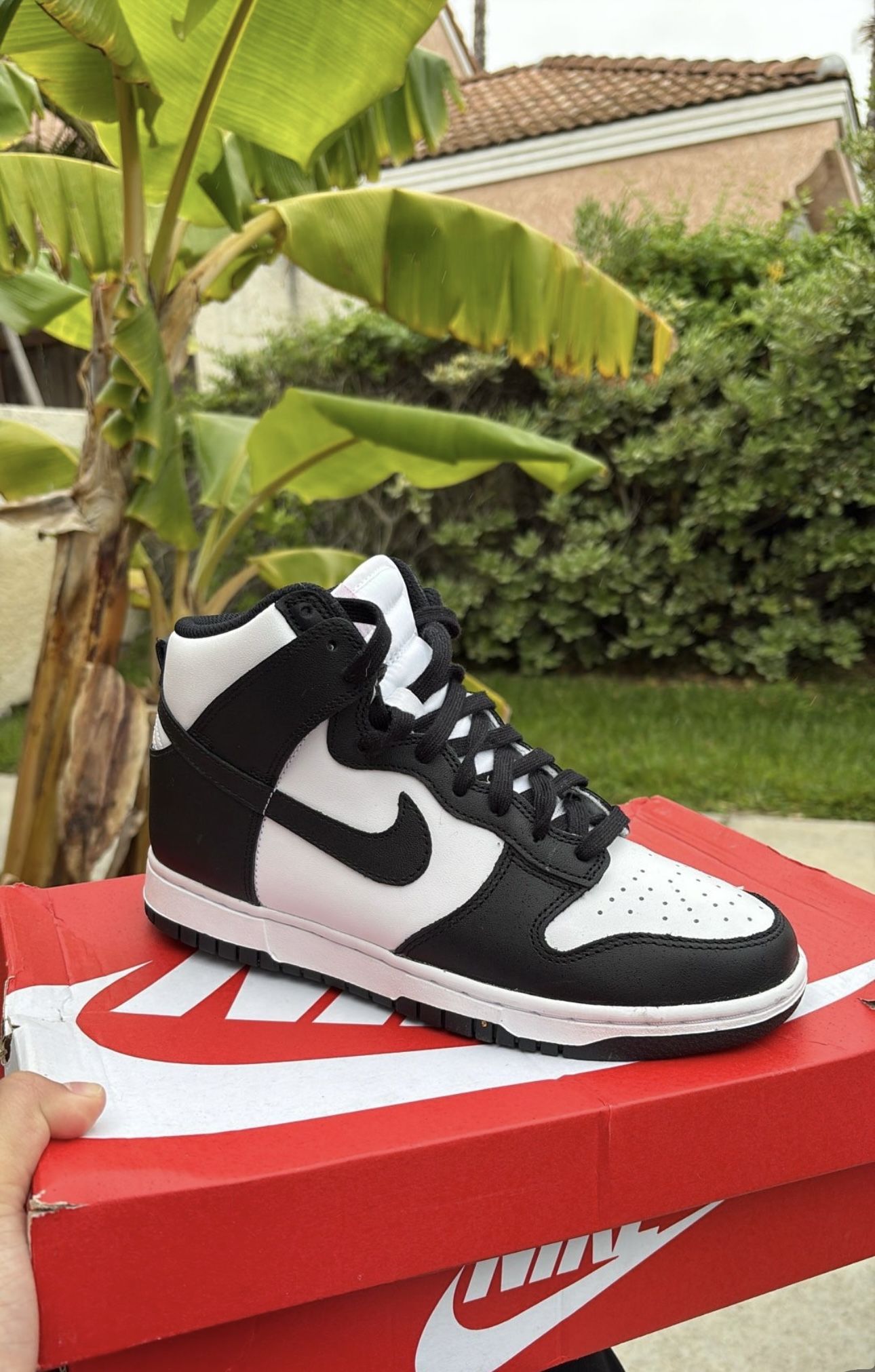 Black and White Nike High Tops