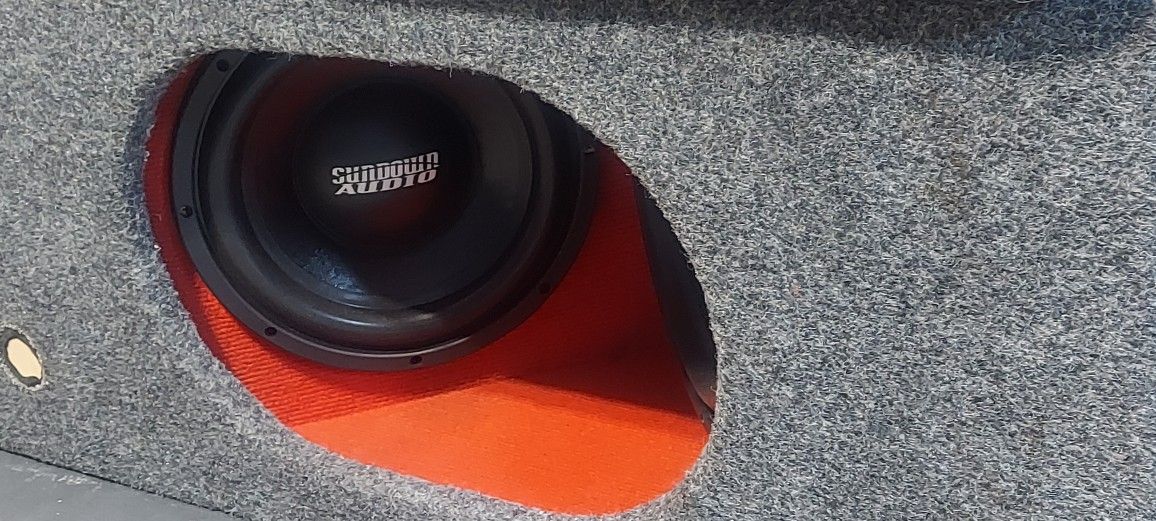 SUNDOWN AUDIO 10" Subwoofers & Rare JL AUDIO Ported REDEYE Box! for