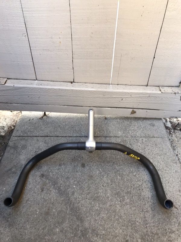Vintage Mavic bullhorn handlebar with cinelli stem
