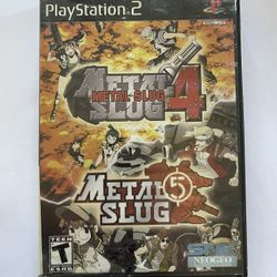 PS2: METAL SLUG 4 & 5