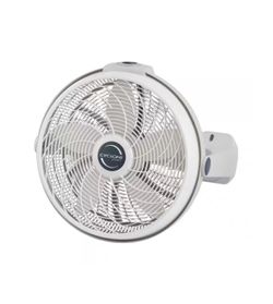 20 in. 3 Speed Air Circulator Floor Fan for Home in White with Wall Mount Option, 90° Pivoting Head and Handle