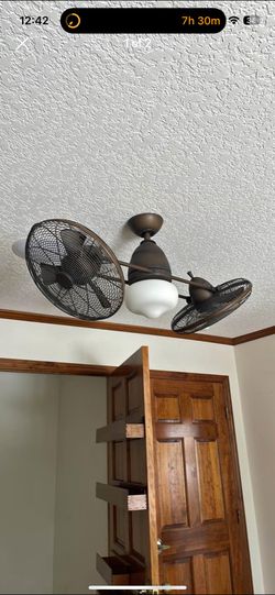 Dual Oscillating Fan With Light