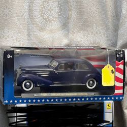Ricko 1:18 Scale 1934 CADILLAC V16 AERODYNAMIC COUPE BLUE