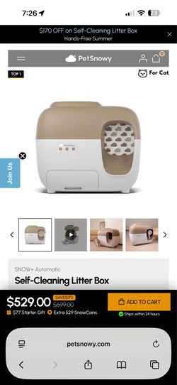 PETSNOWY Self-Cleaning Little Box