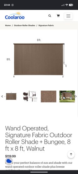 Coolaroo Outdoor sun shade 8'x8'