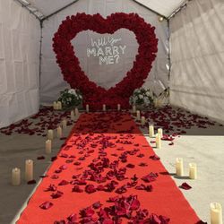 Marry Me Red Arch Heart 