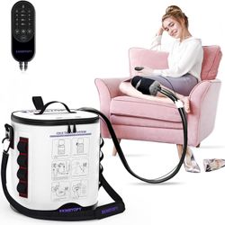 Cold Therapy Machine with Programmable Timer, Portable Ice Machine for Knee After Surgery, Knee Replacement Recovery System, Cryotherapy Pain Relief w