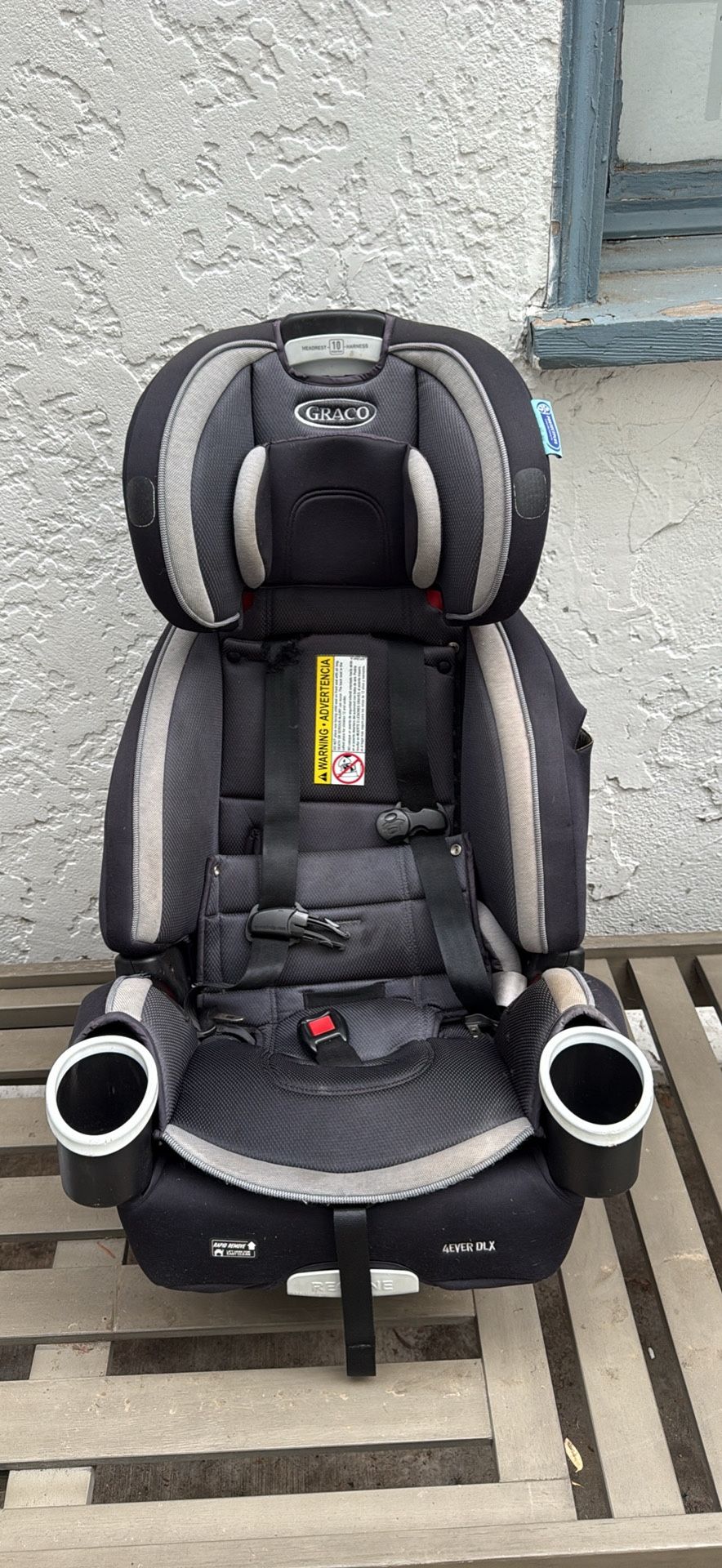 Graco 4Ever DLX 10 PositioConvertible Car Seat, Ultra-Space-Saving Design, Darcie, Suitable for Rear