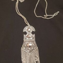 Silver Boho Necklace