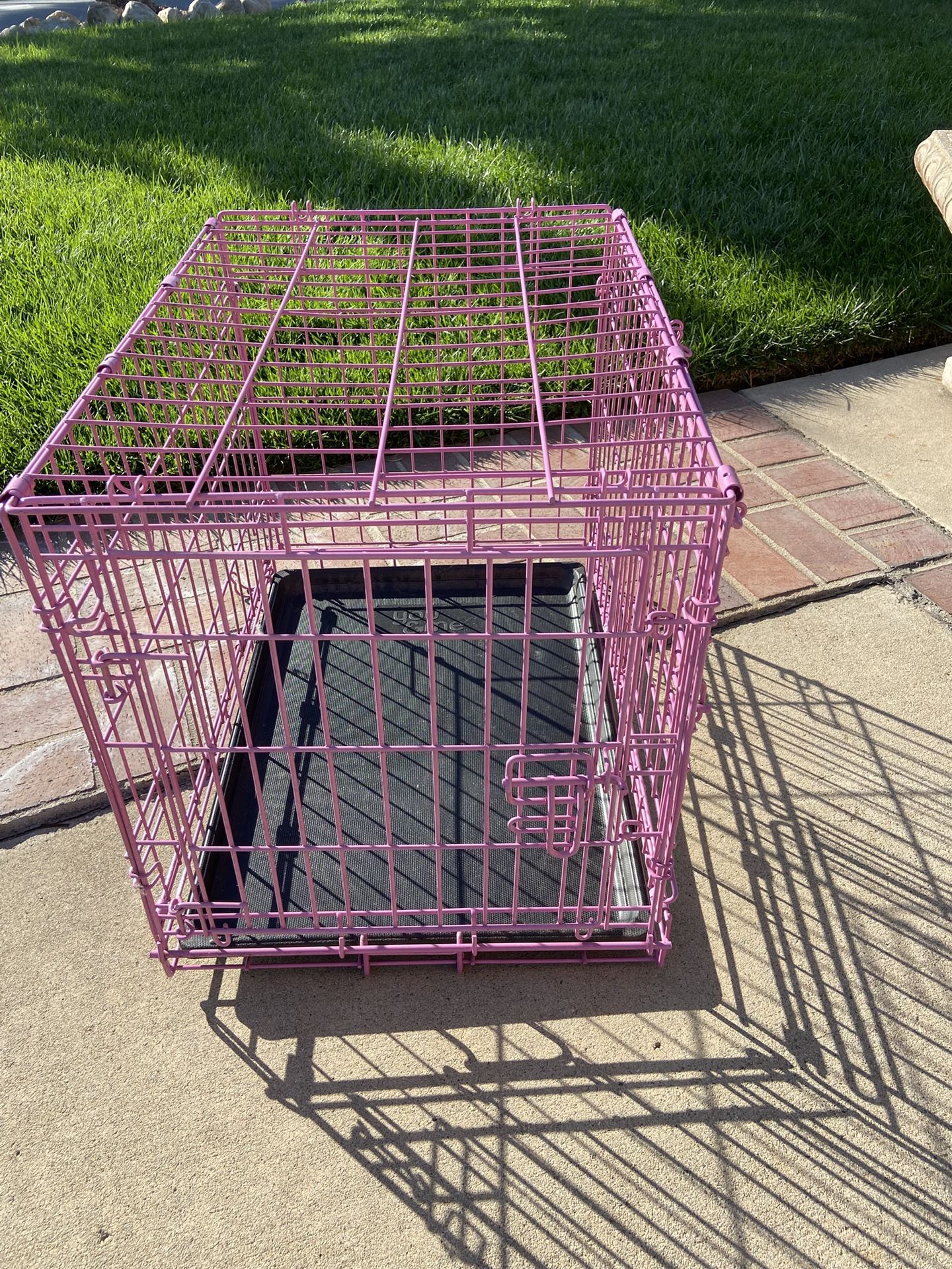 Pink Pet Cage Dog Crate