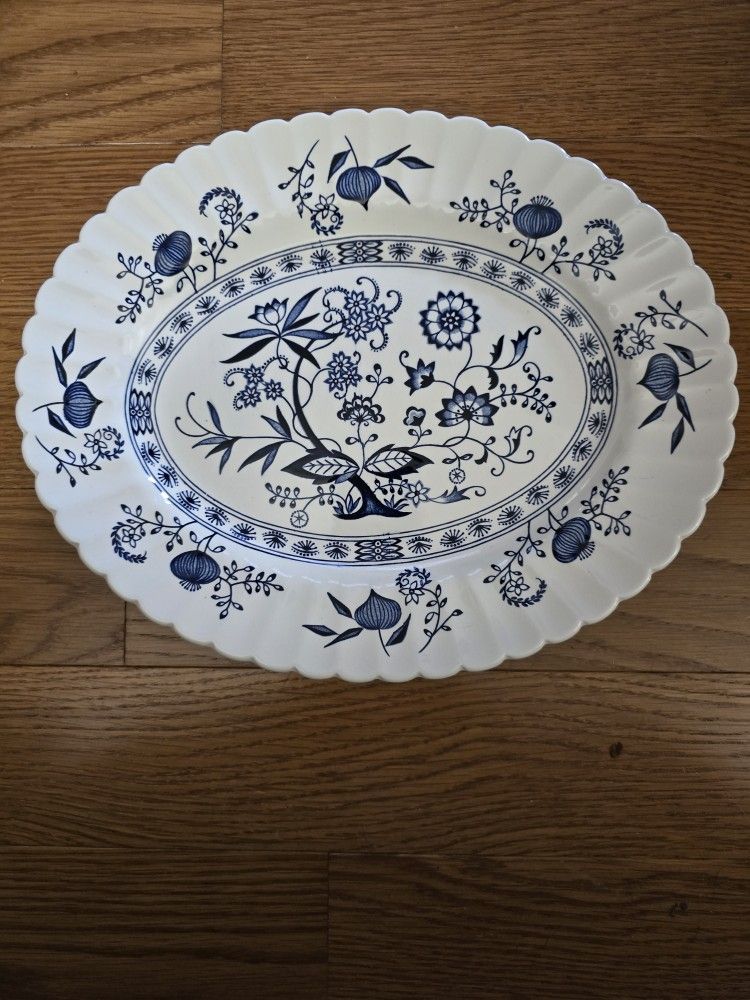 Classic J&G Meakin England Blue Nordic Platter