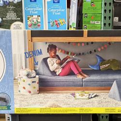 Members Mark Kids Explorer Sofa In Denim Brand New In Box 