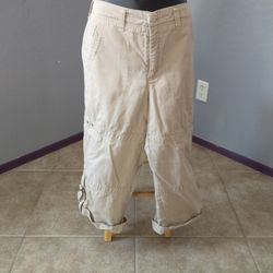 Caribbean joe women's size 12 khaki pants 
100% cotton
