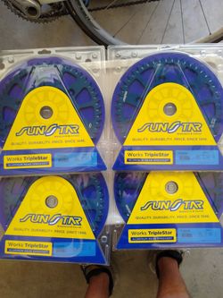 Sunstar sprockets for most Yamaha and Kawasaki