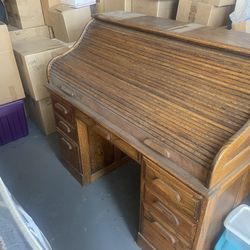 Wooden Roll top Desk
