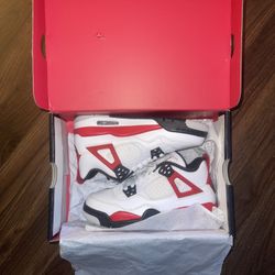 Jordan 4 Red Cement Sz 4Y