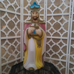 Vintage Empire Christmas Nativity King Blow Mold 