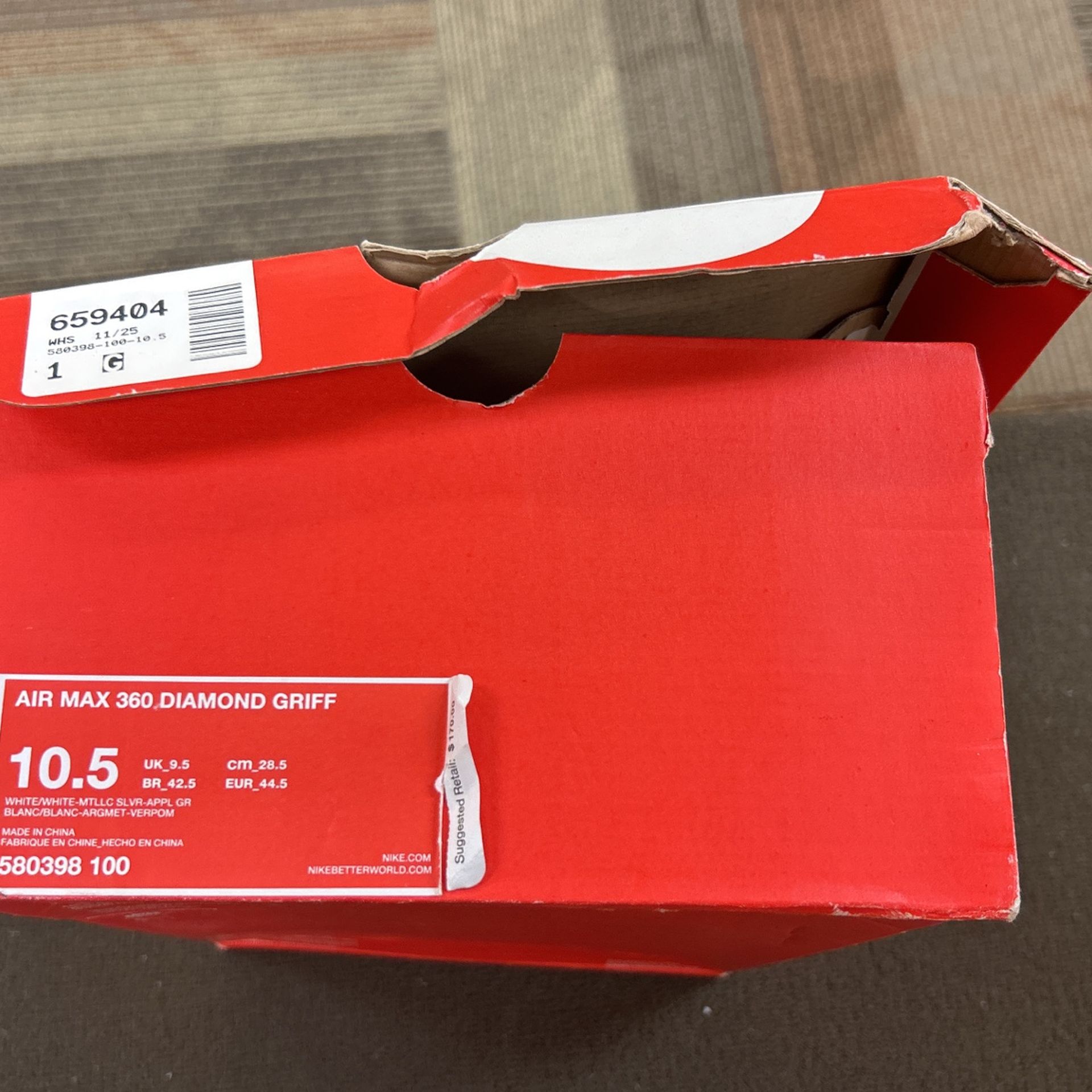 Special Oregon Duck Air Max 360 Diamond Griffey High Top Shoe