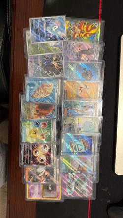 Pokémon cards and slabs