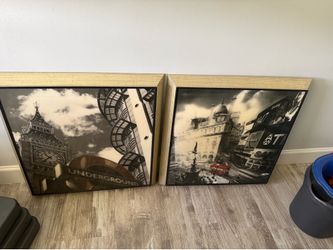 London home decor- 2 wall pictures