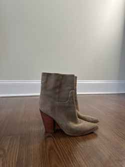 Suede ankle boots