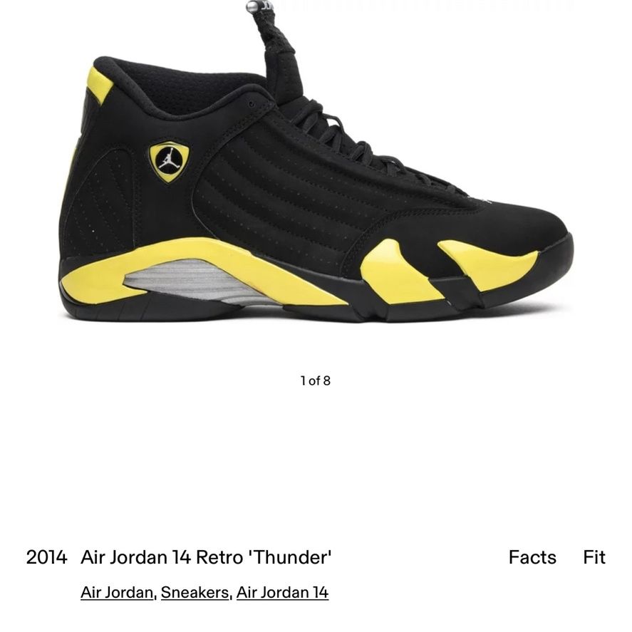 Thunder 14 clearance jordans