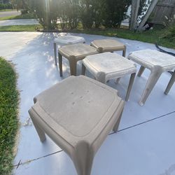 6 Patio Side Table / Plant Stands
