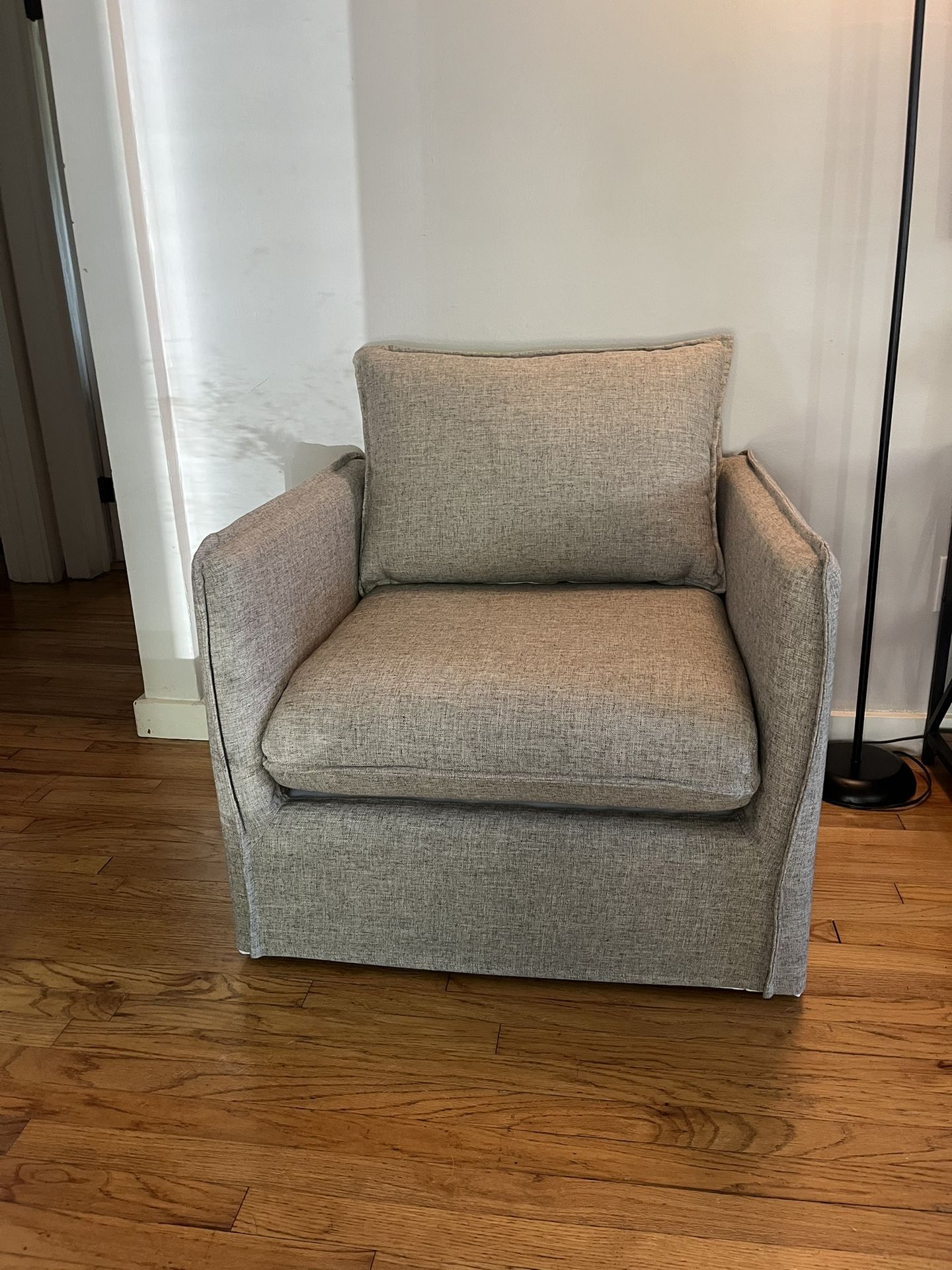 Berea Slouchy Lounge Chair with French Seams - Threshold