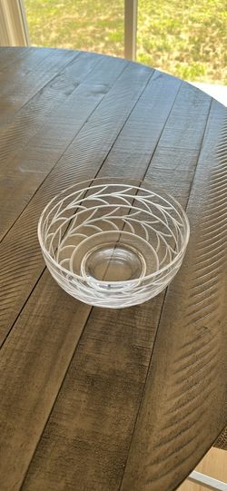 Tiffany Leaf Crystal Bowl