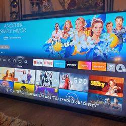 50" Insignia Tv Not Smart But Come With Fire Stick Amazon U Got All Apps U Need Already Set.  Come With Wall Mount Set.  Great Quality Pic No Scratch 