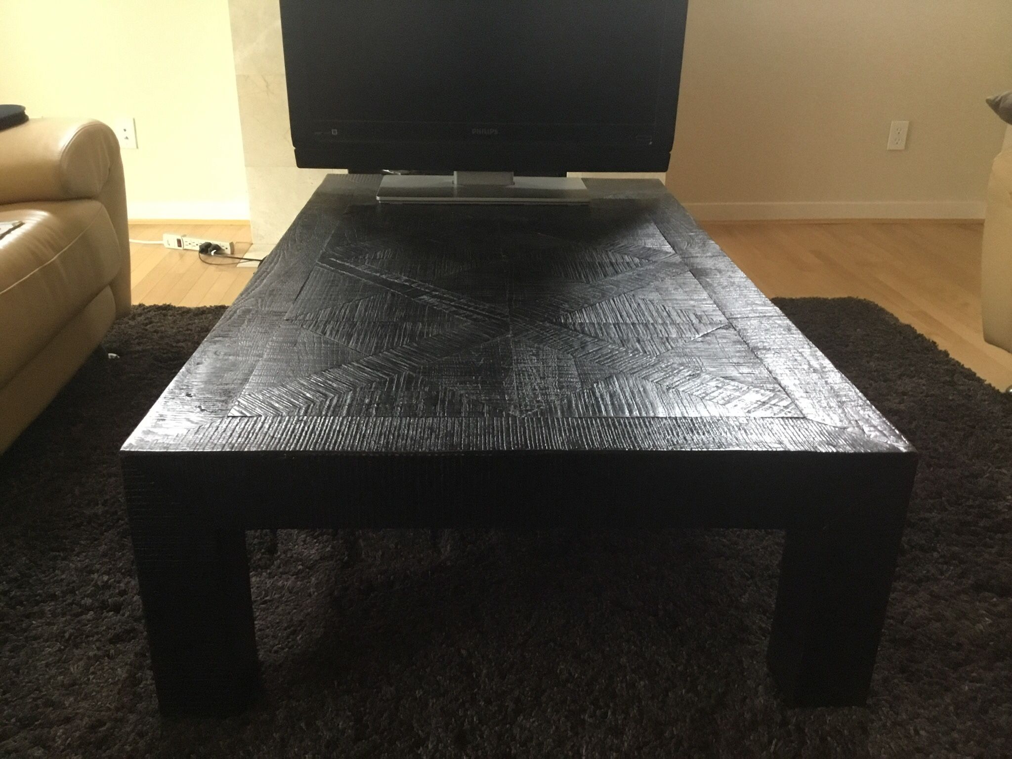 Crate & Barrel Wood Coffee Table