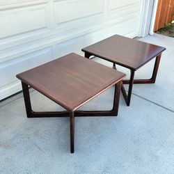 1970s Dyrlund Rosewood Side Tables Made In Denmark