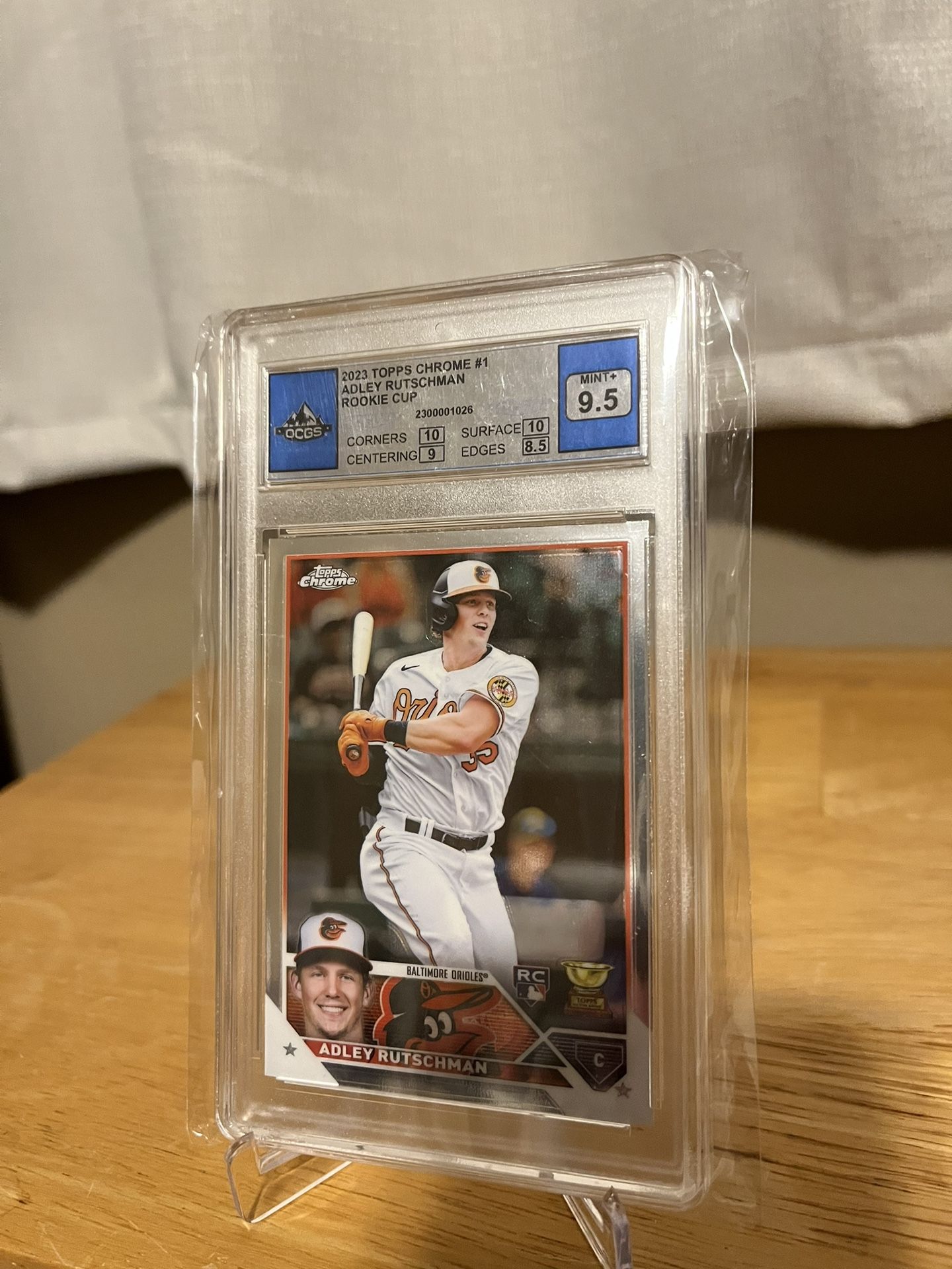 2023 Topps Chrome Adley Rutschman Rc Mint 9.5
