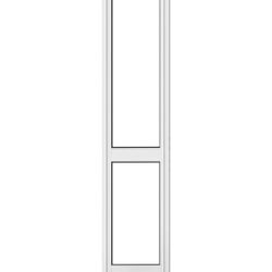 White Glass Patio Pet Door for Sliding Doors, Medium | Adjustable Height 77.2” – 83.5”, Damage-Free or Permanent Install, Locking Panel Included$50