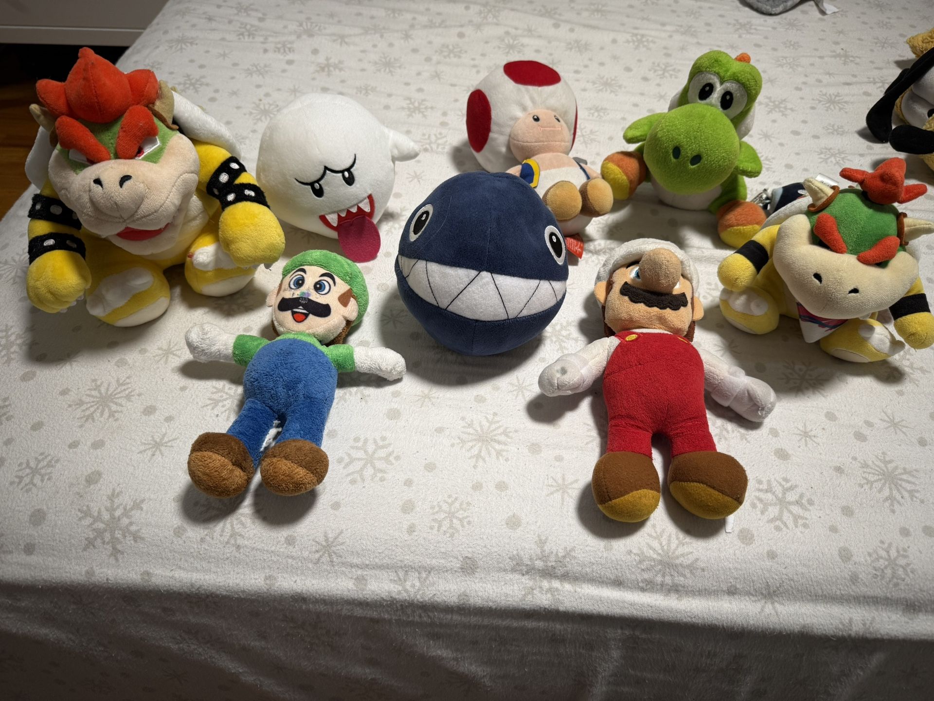 Set Of Super Mario Stuffed Animals