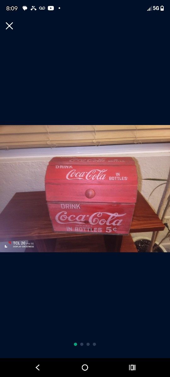 Vintage Wooden Coca Cola Box