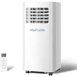 LMPAC10 LMPAC 10,000 BTU Air Conditioner with Digital Remote for Room up to 450 Sq.Ft, 3-in-1 Portable AC Unit with with Installation Kit for Home/Off