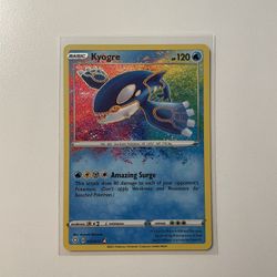 Pokemon Shining Fates Kyogre Amazing Rare 021/072