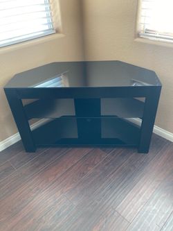 TV Floor Stand / 3 Tier Black