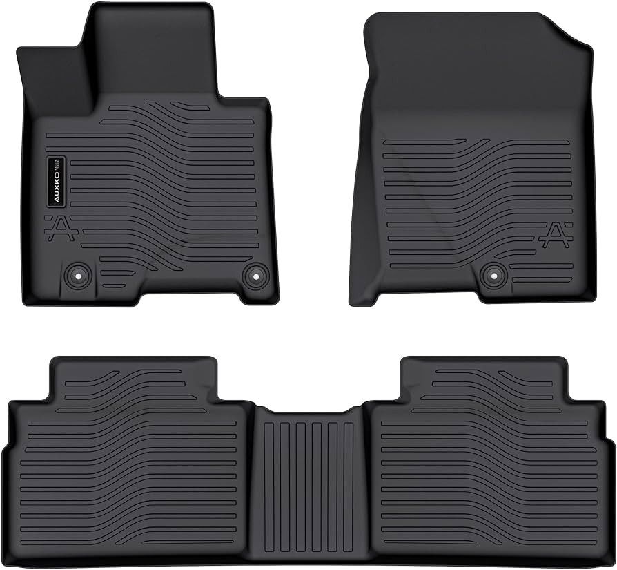 1st and 2nd Row All Weather Floor Mats for Hyundai Tucson 2022-2024 Rubber TPE Floor MatS Liners Black