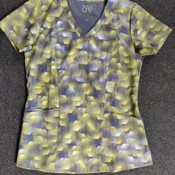 Spandex V -Neck Smooth Fabric Scrub