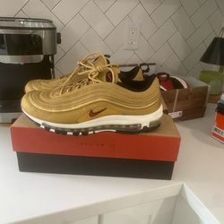 Gold airmax 97 size 10